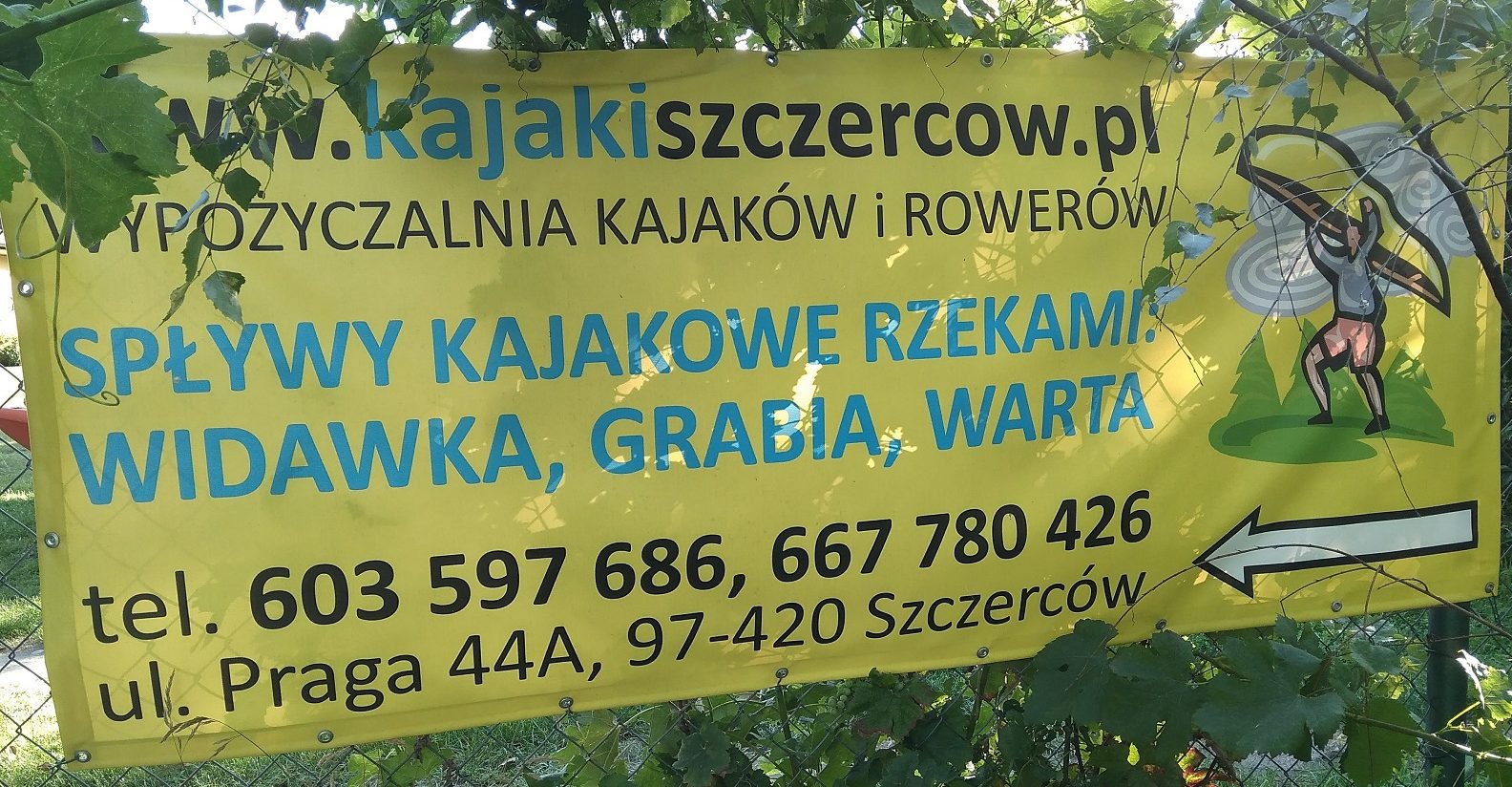 Wypożyczalnia kajaków w Szczercowie